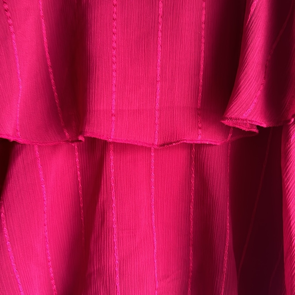 Loft Magenta Ruffle Blouse - Picture 3 of 5